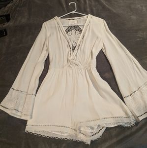 NWOT Lost + Wander White Romper